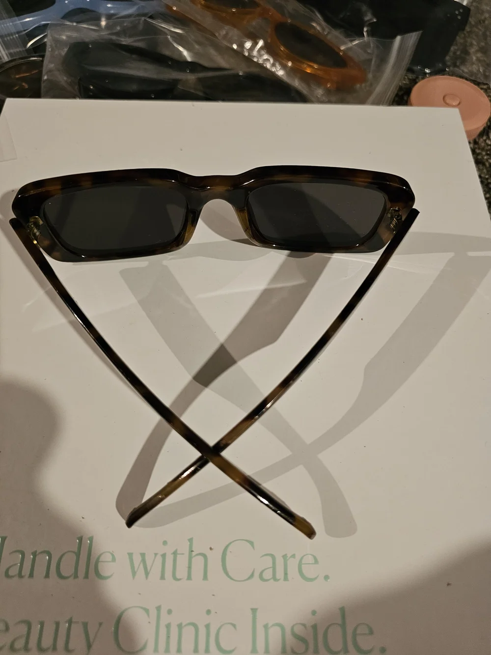 Women’s Rectangular Tortoiseshell Sunglasses - Brown